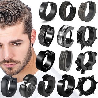 Queen brincos punk de aço de titânio populares masculinos