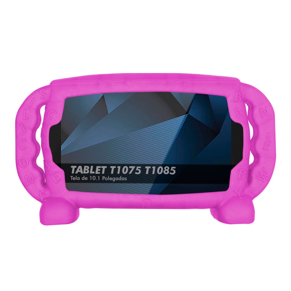 Capa Capinha Infantil Tablet Positivo T1075 T1085 Tela 10.1 Polegadas Kids Anti Impacto Emborrachada
