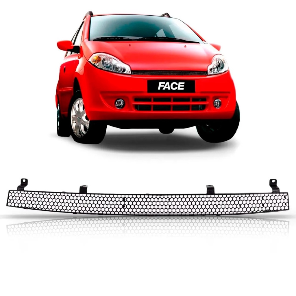 Grade Superior Chery Face 2010 2011 2012 2013 Preto Colmeia em Oferta na Shopee