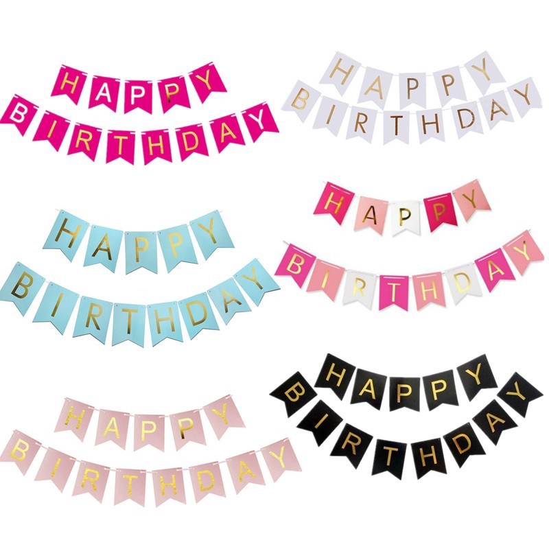 Faixa Com Letras Feliz Aniversário Para Decoração De Festas