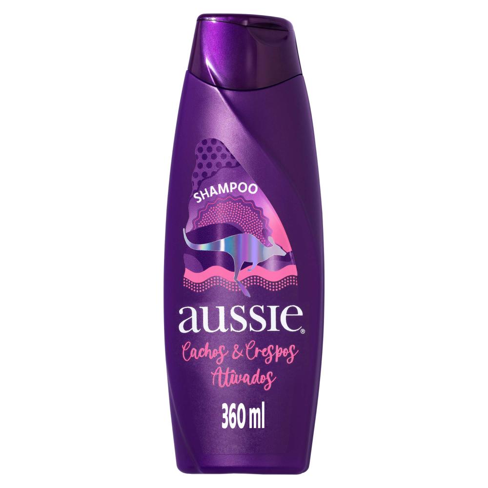 Shampoo Aussie Cachos e Crespos Ativados Limpeza Delicada e Hidratante 360ml em Oferta na Shopee