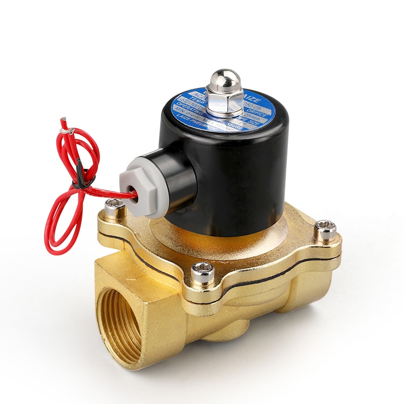 Válvula Solenóide Elétrica De Duas Vias Normalmente Fechada 220V 12V 24V 110V 1/4 3/8 1/2 ...