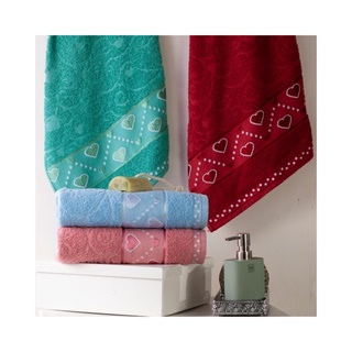Toalha De Banho Jacquard Corações - 330g/m²