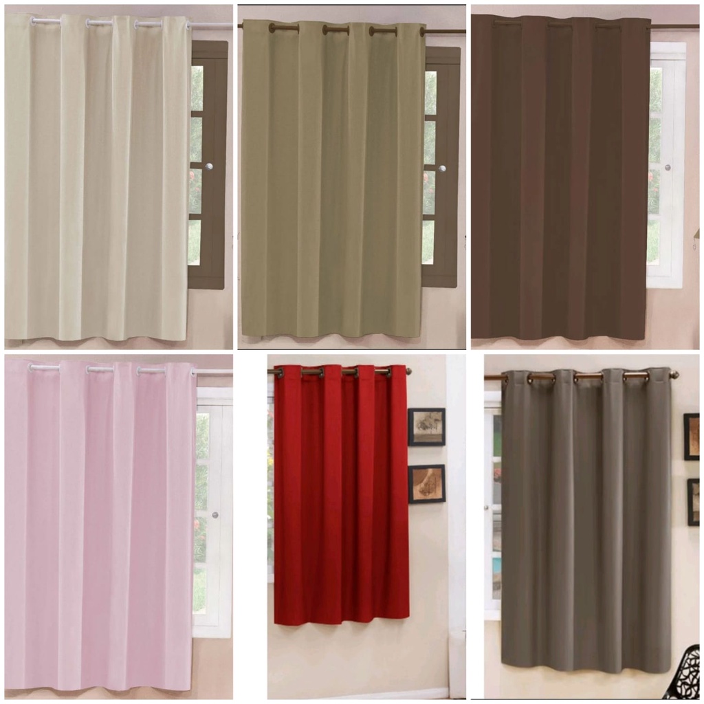 Cortina Blackout Corta Luz Janela- 1,40m x 1,80m Blacoute com Voil - Uma Parte