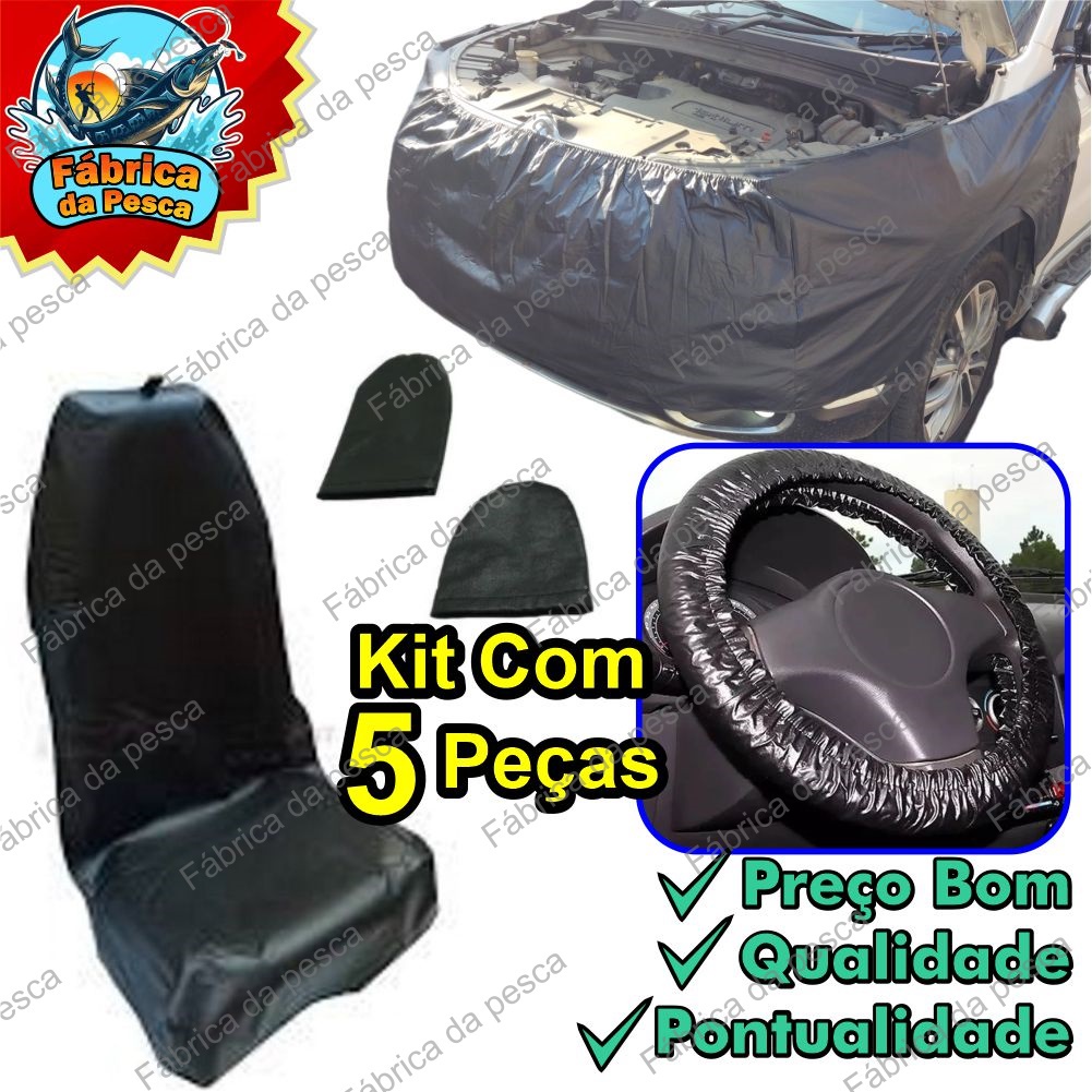 Jogo 5 Pecas Capa Protecao Para Mecanico Universal. em Oferta na Shopee