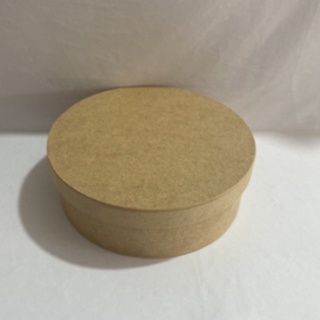 Caixa Redonda em MDF Cru Tamanho 20x20x7 em Oferta na Shopee