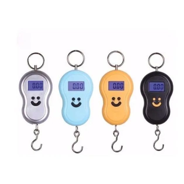 Balanças Portátil Digital Mão Bolsa Mala Peixe Até 50kg