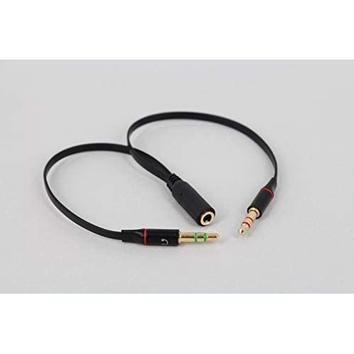ADAPTADOR SPLITTER DIVISOR FONE MICROFONE = 2 PLUG P2 MACHO + 1 PLUG P3 FEMEA