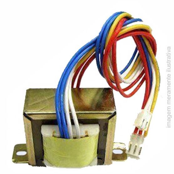 TRANSFORMADOR ENTRADA 0-110-220V SAÍDA 8V-0-8V PARA TRANSFER SUBLIMÁTICO