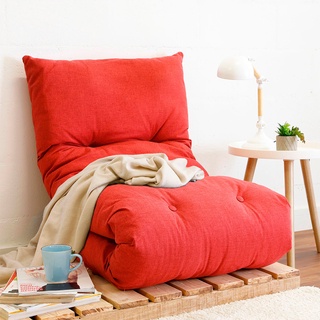Futon Almofada Dobrável de Espuma Solteiro Vermelho - Emcompre Bf Colchões em Oferta na Shopee