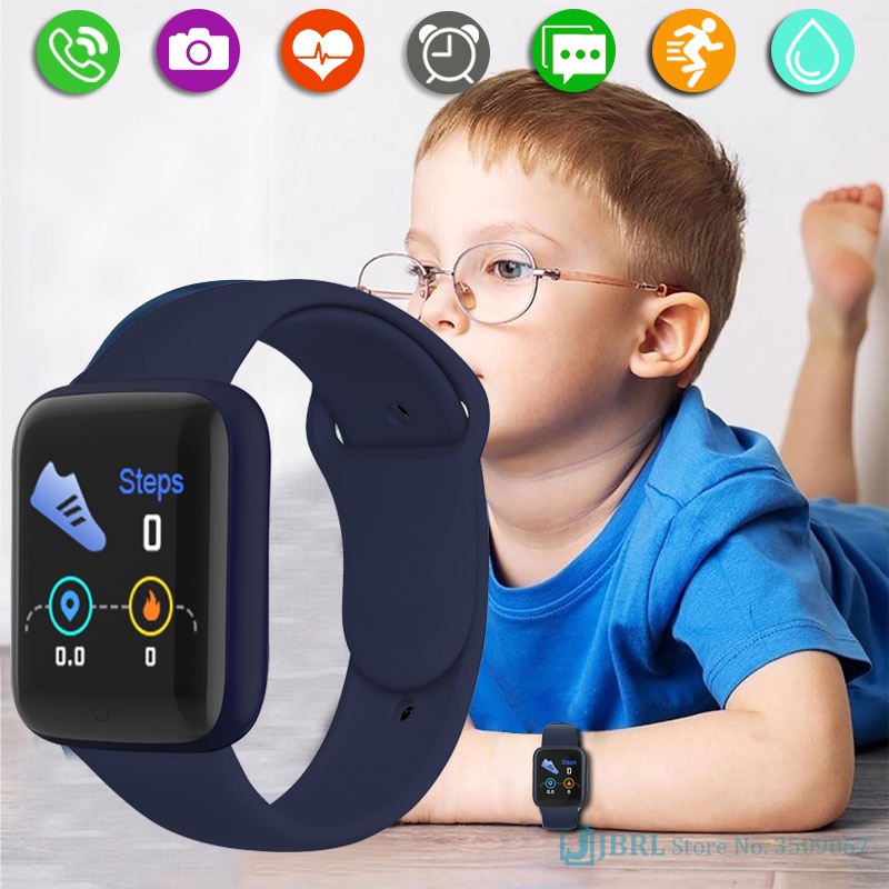 Relógio Infantil Esporte Eletrônico Smartwatch à Prova D'água Fitness Digital Relógio De Pulso