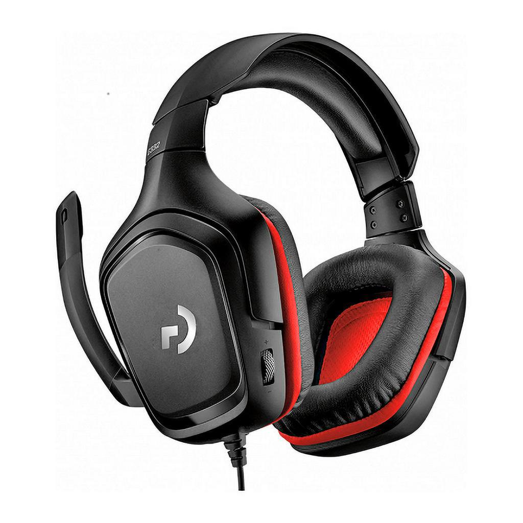Headset Gamer Logitech G332 Preto/Vermelho Fone Multiplataforma