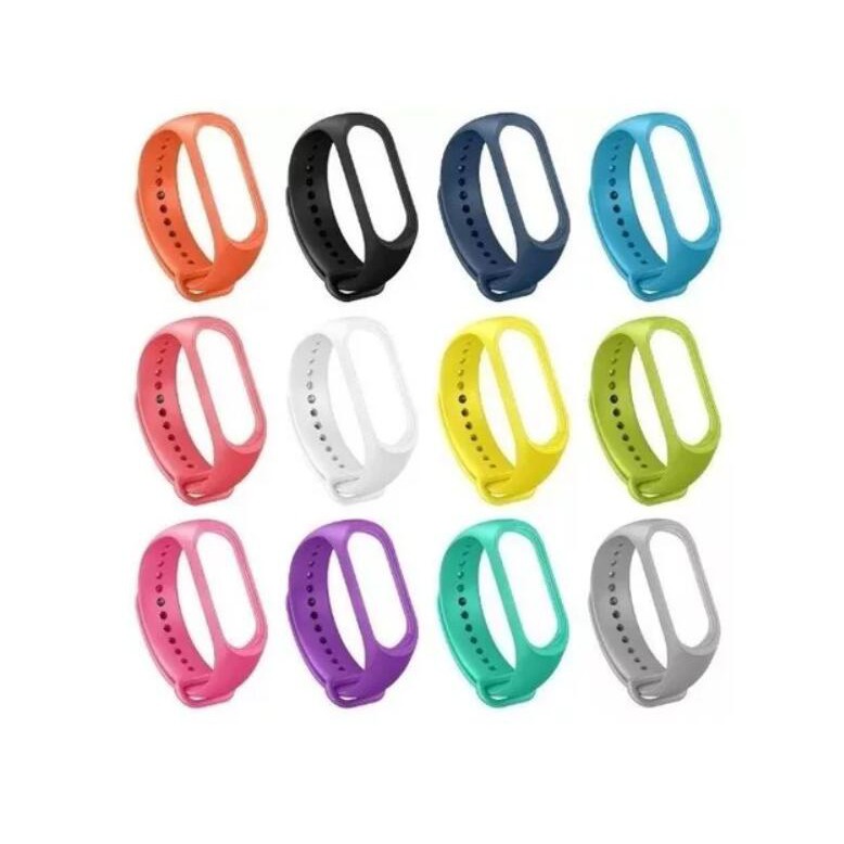 Kit 10 Pc Pulseira De Reposição Smartband M3/m4/m5 De Silicone