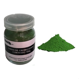 Óxido De Cromo Em Pó Verde P/ Lapidar Polir Pedra Vidro 150g em Oferta na Shopee