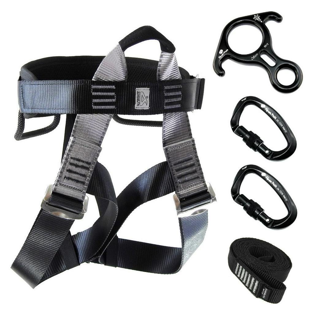 Kit ALP102T Rapel Tatico Escalada Aventura Alpen Pass Alpimonte