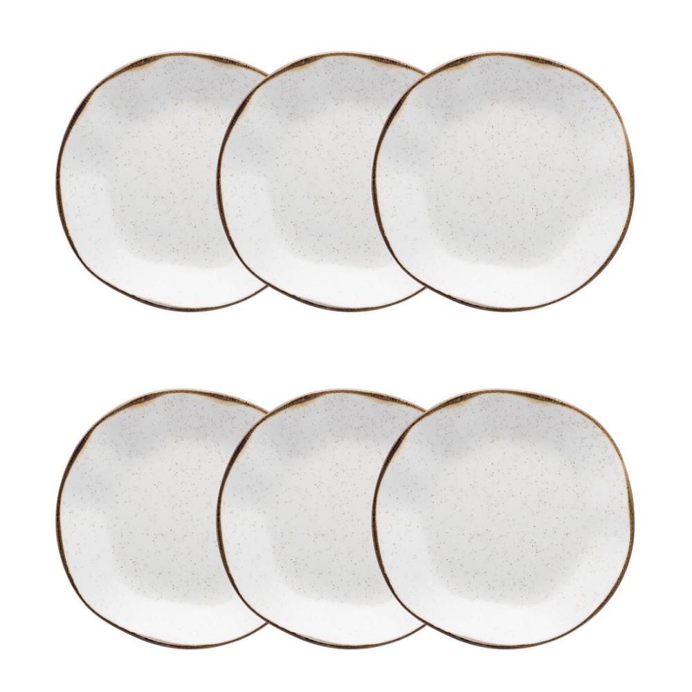 Conjunto de 6 Pratos Fundos 22,5cm Ryo Maresia em Oferta na Shopee