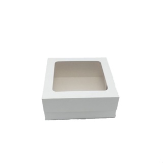 10 Caixas Para Presente Kraft Visor 12x12x5 Tampa E Fundo em Oferta na Shopee