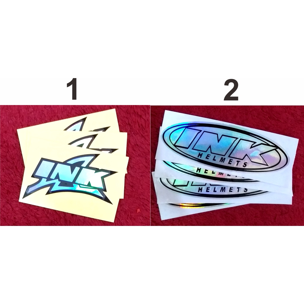 Adesivo De Corte De Logotipo INK Fundo Preto De Holograma , Tinta