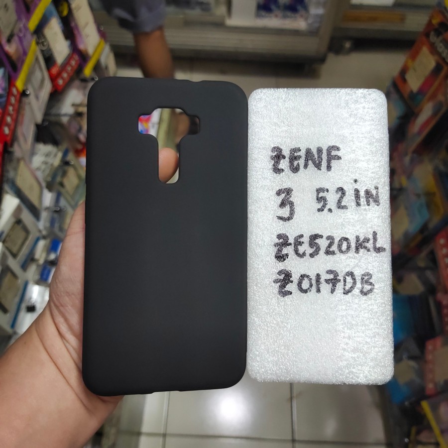 Capa Macia De Silicone Borracha Preta asus zenfone 3 5.2IN/ze520kl/Z017DB