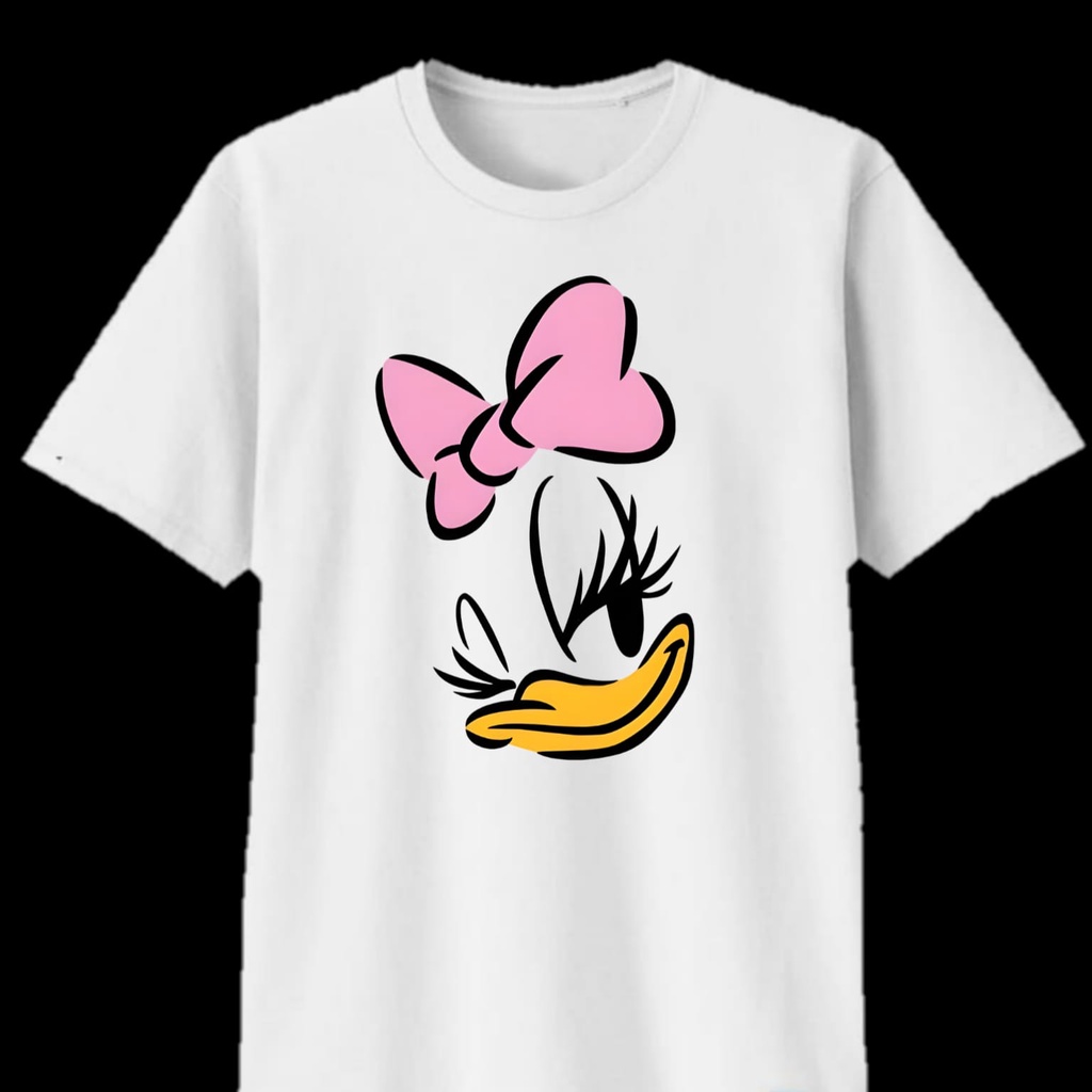 Camiseta Em Quadrinhos Com Tema De Pato Para Meninas , material De Algodão Penteado Dos Anos 30 Bebês , Crianças , Adole