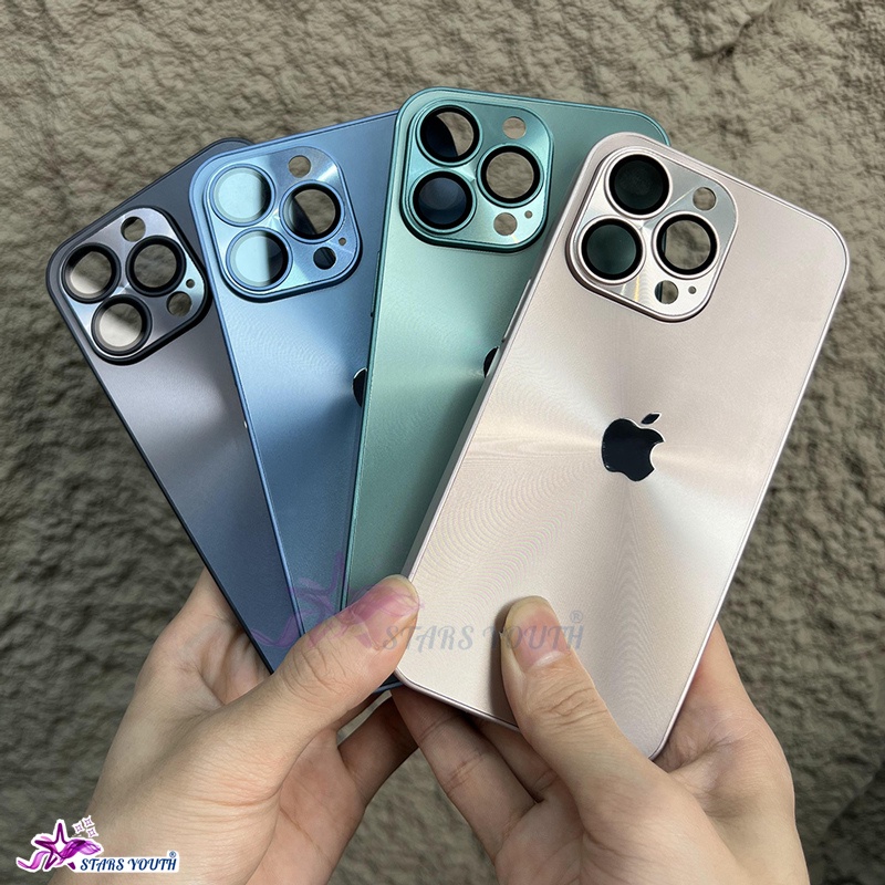 Capa Capinha Iphone laser De Metal Cromado Premium Para iPhone 11 12 13 14 Pro Max 15 PLUS 15 16 Pro Max