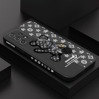 Estojo Mecânico Para Telefone De Rolamento Samsung Galaxy A54 A34 A24 A14 A04 A04S A04E 4G 5G Capa De Silicone Líquido Padrão Lateral