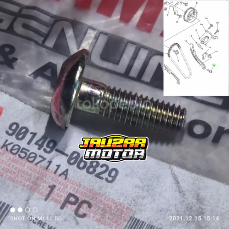 Tensor De Parafuso De Língua De Borracha VIXIO Velho NVL NVA XABRE R15 V2 ORIGINAL YAMAHA 90149-06829