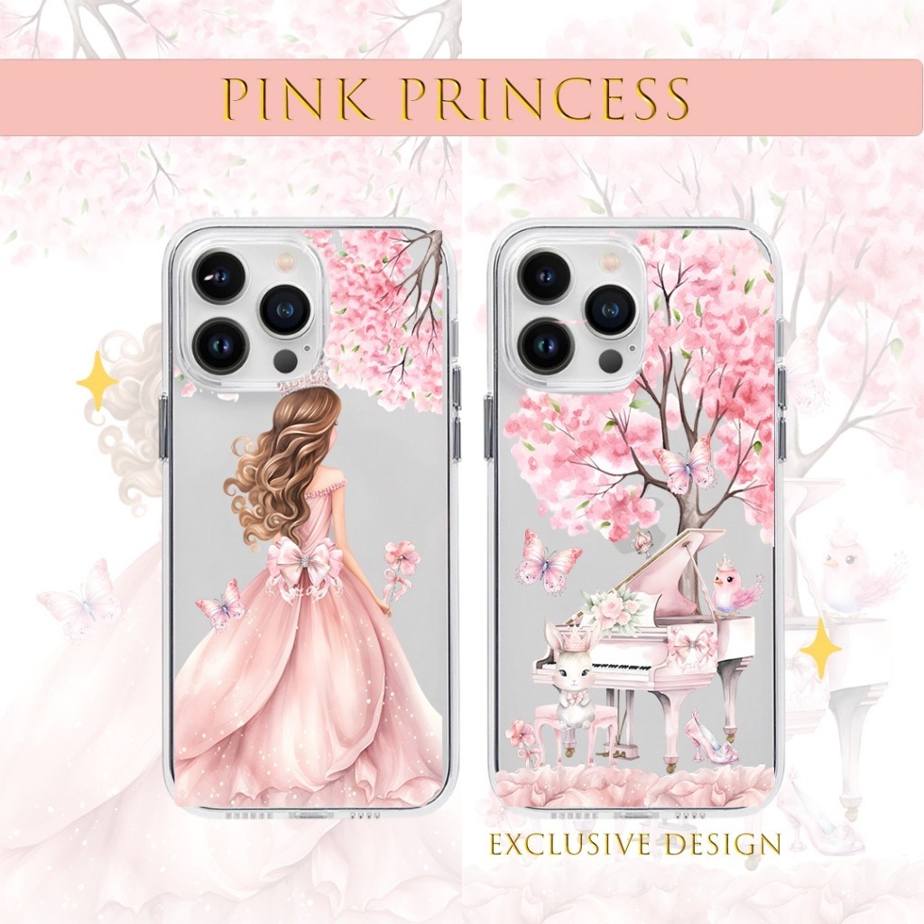 Capa Princesa Rosa SAMSUNG A04 A04E A04S A52S M52 M22 M62 F62 A03S M32 A12 M12 A02S A02 M02 A32 A22 4G 5G A52 A72 M10 M1