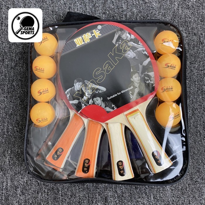 Yasaka Tênis De Mesa Bet Ping Pong Pacote De Conjunto De Bolas Net Pole Cover