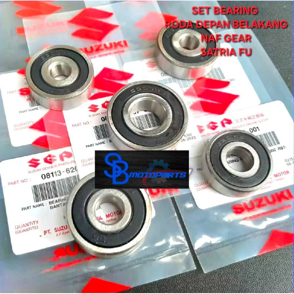 Pacote De Conjunto De Rolamentos Da Roda Dianteira Traseira NAF Engrenagem SATRIA FU OLD BARONG FACELIFT 125 150 FI Inje