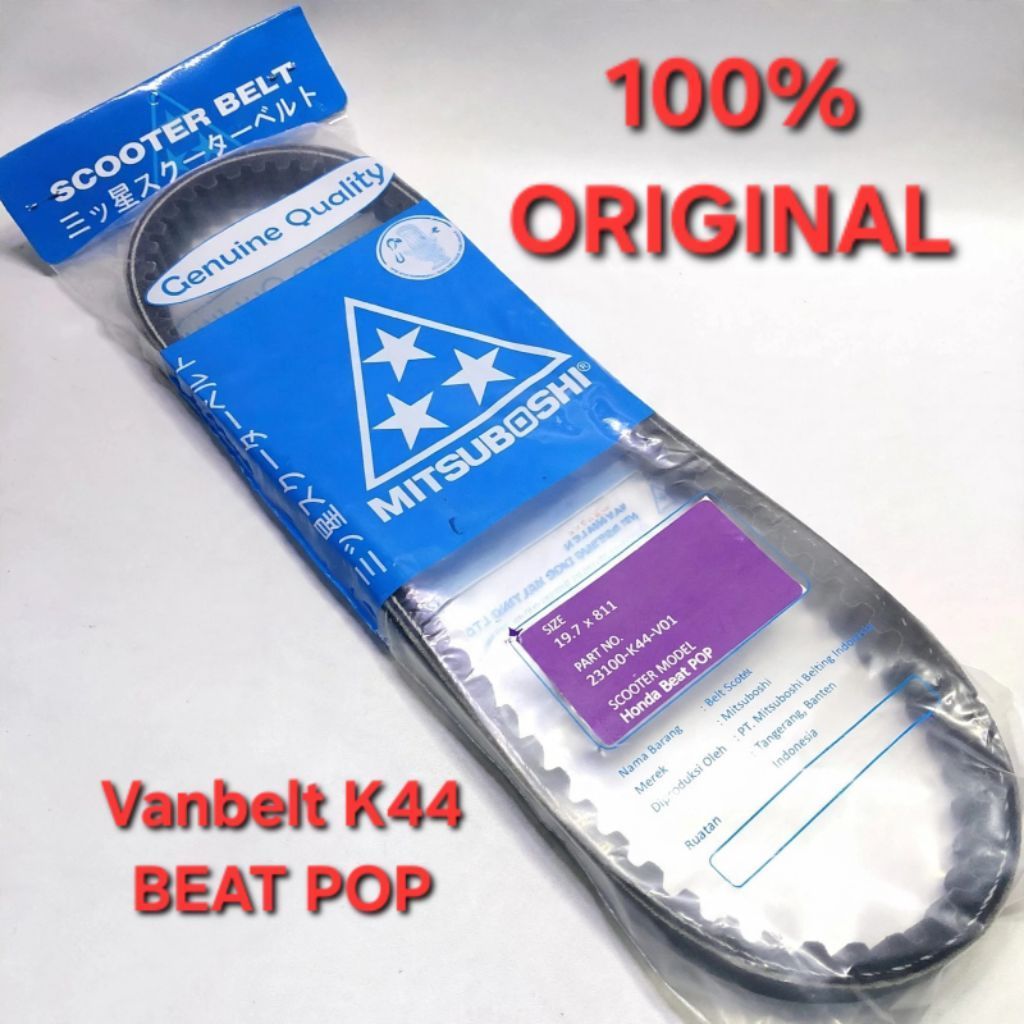 VBELT beat POP (K44) MITSUBOSHI vanbelt Apenas Bater esp vario 110 led street Suave starter