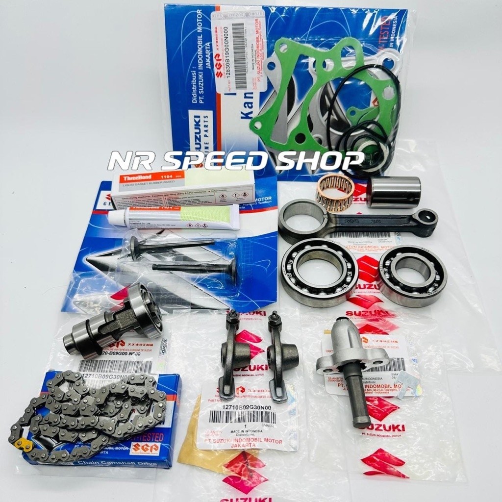 Pacote De Haste De Pistão 9 Itens Suzuki Smash Titan 115 SGP