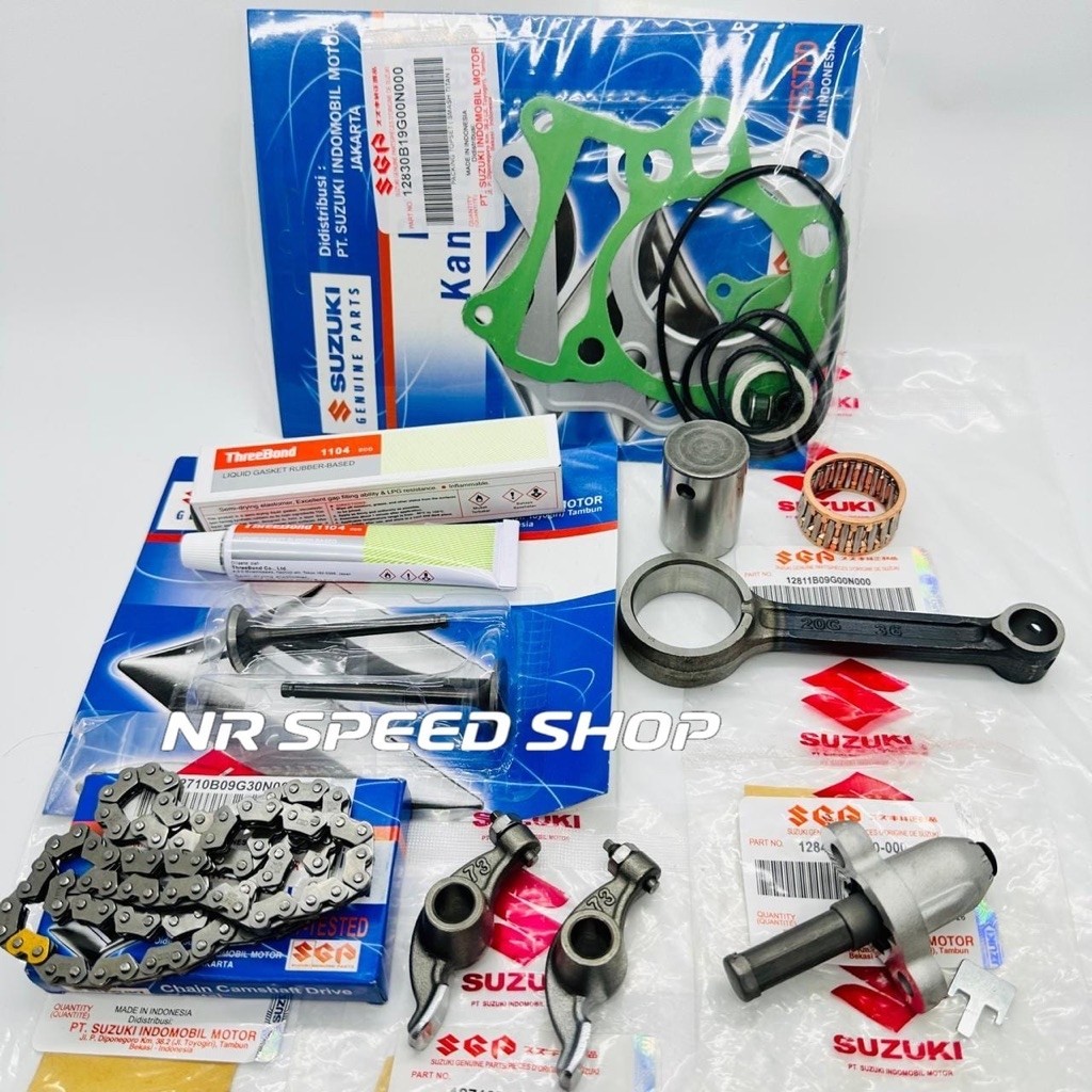 Pacote Completo De Haste De Pistão Suzuki Smash Titan 115cc De 7 Itens