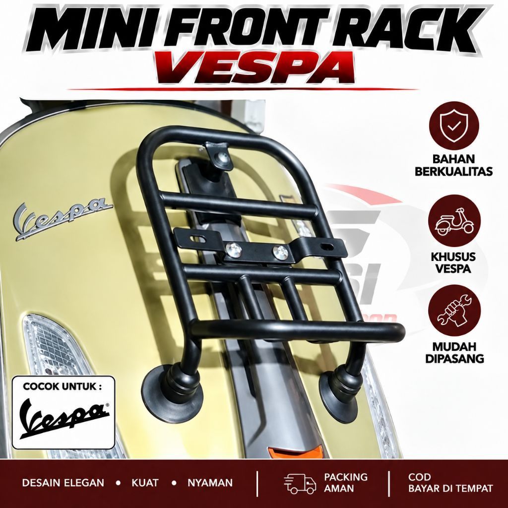 Acessórios VESPA/MINI RACK Dianteiro SPRINT , LX GTS /