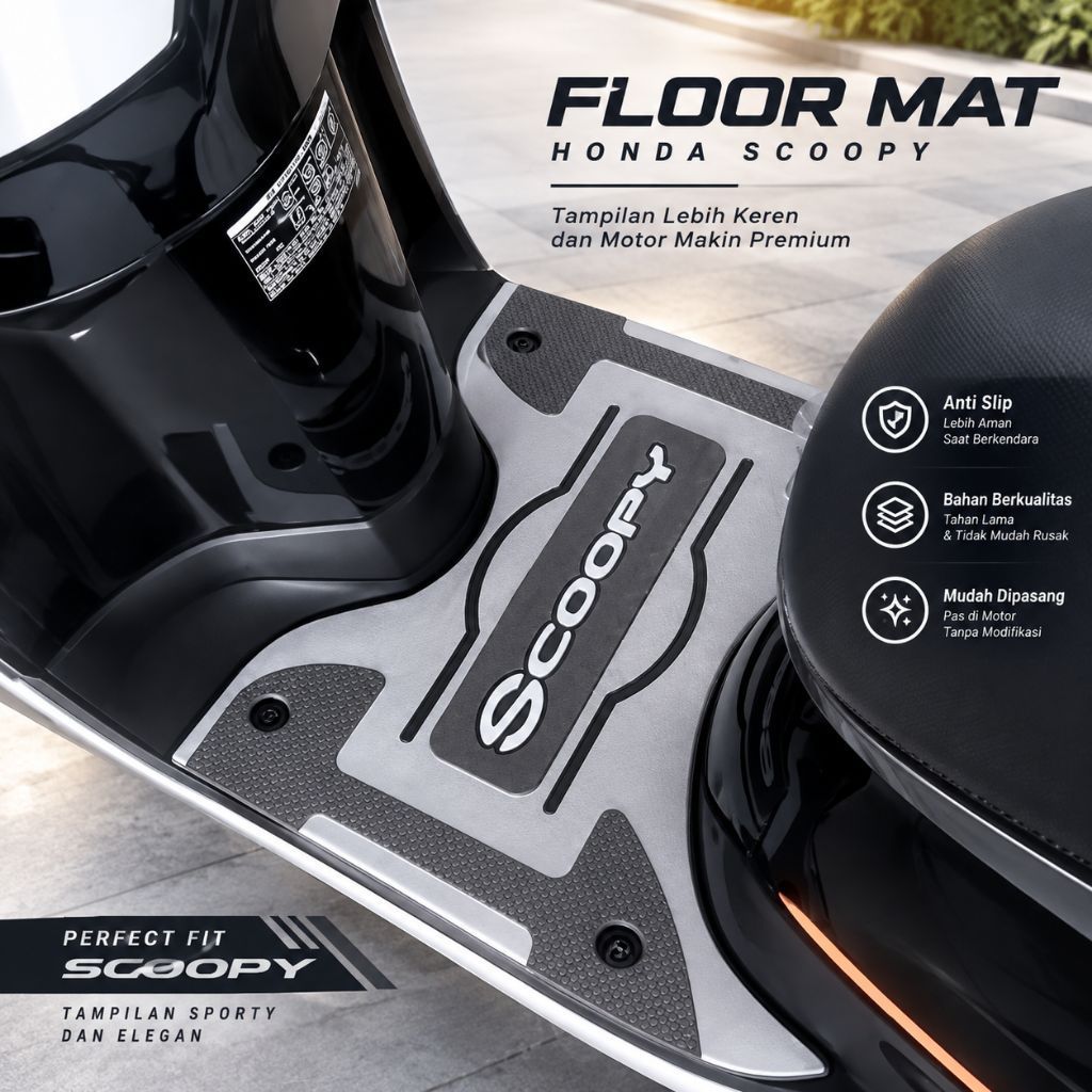 Tapete De Motocicleta HONDA Scoopy 2017-2020 ORIGINAL AHM