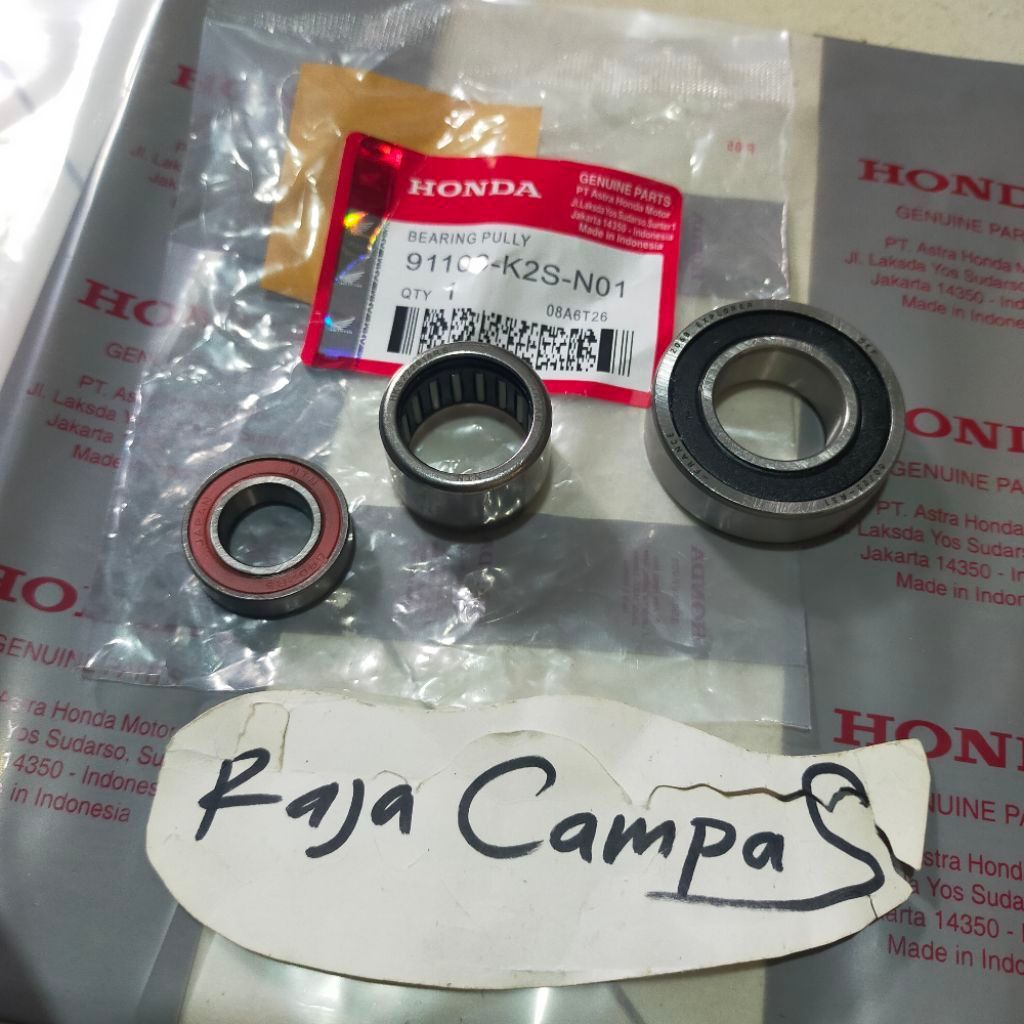 Rolamento De Polia De Lava De Bambu Honda Vario 160 PCX 160 ADV 160 Stylo 160 K2S-N01