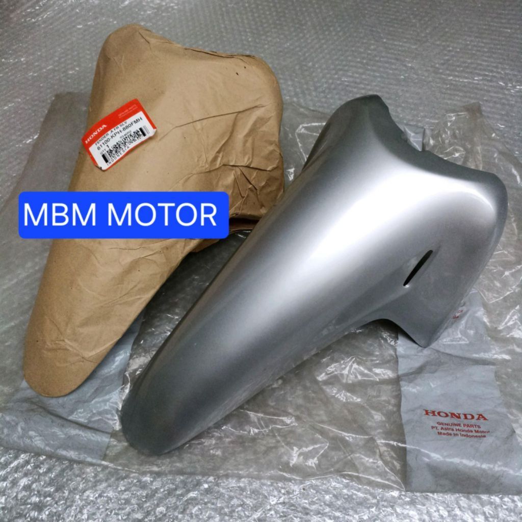 Para-Lama Dianteiro FR HONDA KHARISMA KARISMA X125 D125 ORIGINAL NOS AHM Asa Dianteira FENDER Prata Genuíno