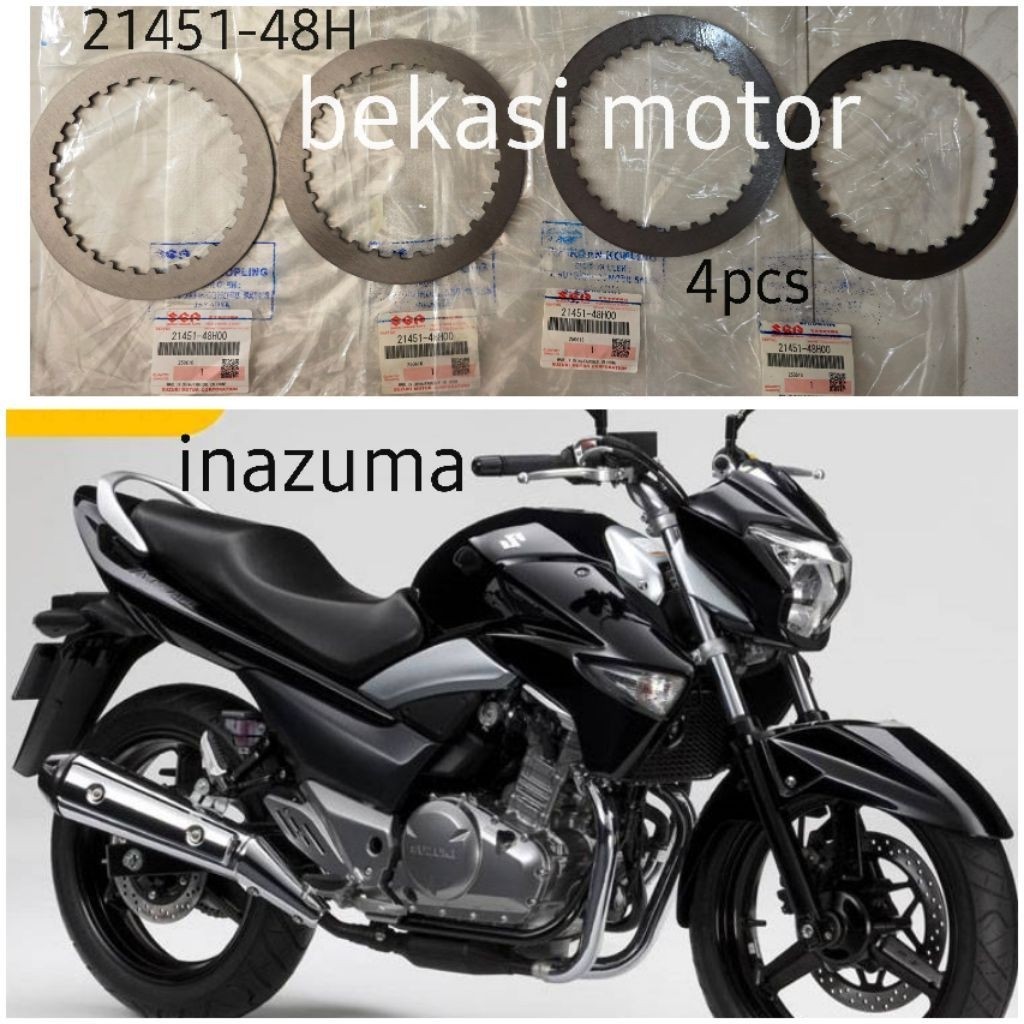 21451-48H 4pcs original suzuki inazuma Placa De Fricção Embreagem 1 Conjunto