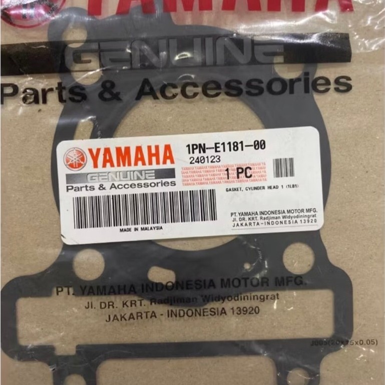 Junta PAKING Bloco Cabeça Superior 1PN XEON RC GT 125 ORIGINAL YAMAHA 1PN-E1181-00
