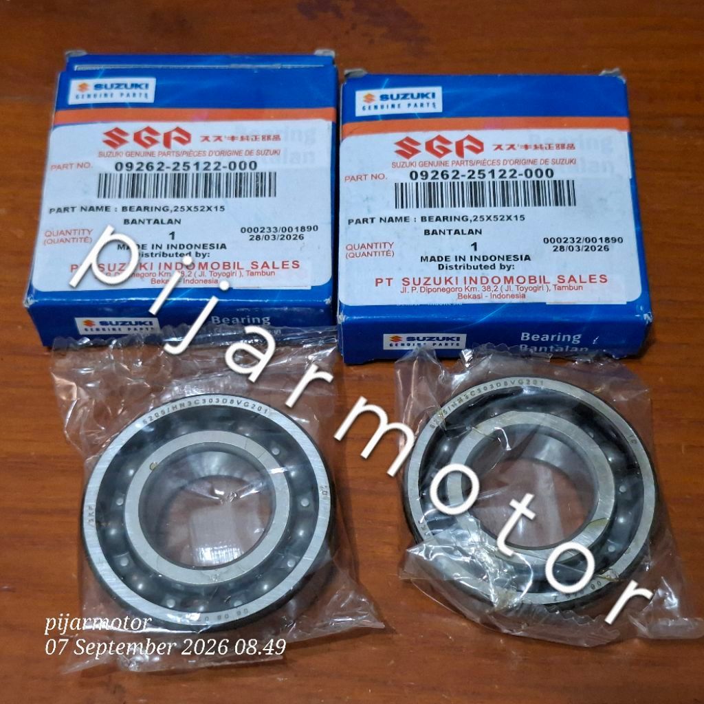 Par (Direita E Esquerda) Rolamento 6205 C3 Virabrequim Pêndulo Suzuki RC 100 Bravo Sprinter Crystal Tornado Satria 120 L