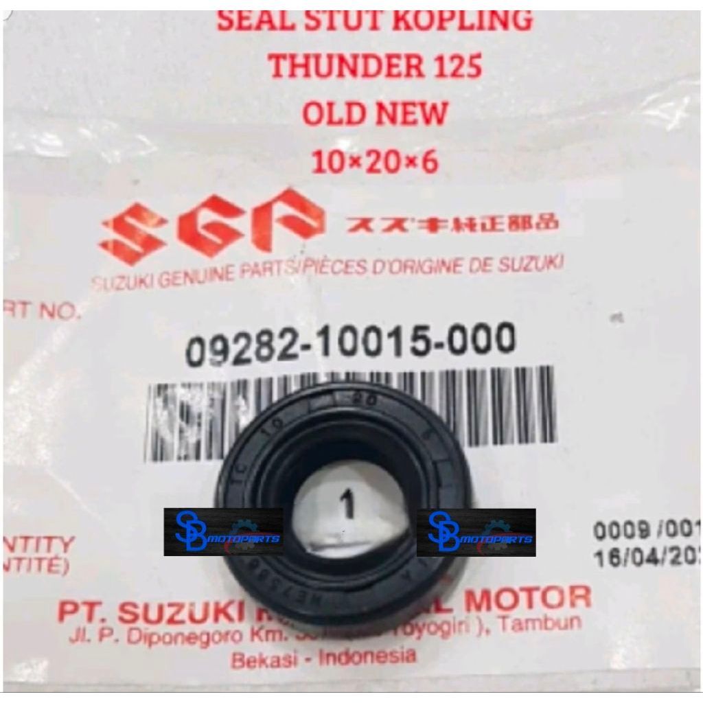 Selo De Embreagem Para Velho THUNDER Novo 125 10-20-6 ORIGINAL SGP 09282-10015-000