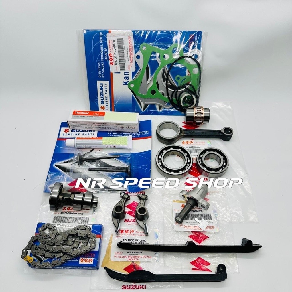 Pacote De Haste De Pistão (10 Itens) Suzuki Smash Titan 115 ORIGINAL SGP