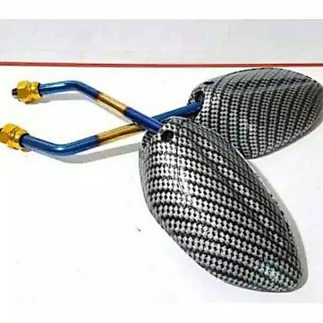Espelho De Carbono TWOTONE Modelo Padrão BEAT Variação HONDA VARIO Scopy SUPRA KHARISMA ETC .