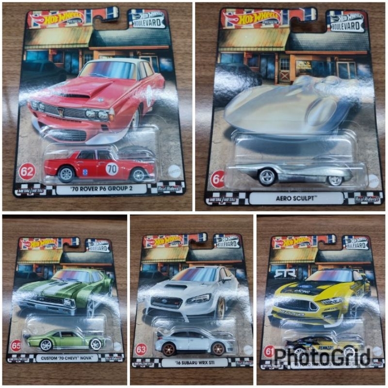 Coche En Miniatura Hot Wheels '70 Rover P6 Grupo 2 Boulevard - Coleccionable A Escala, Diseño Clásico De Carreras