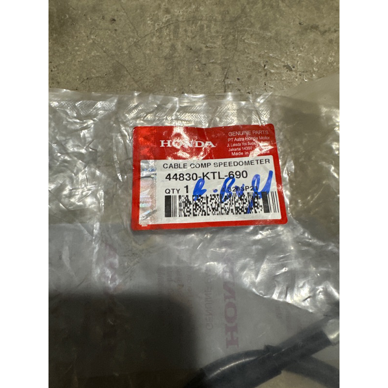 Cabo Velocímetro 44830-KTL-690 KM Para SUPRA FIT Novo , BEAT , VARIO , REVO OLD ORIGINAL HONDA