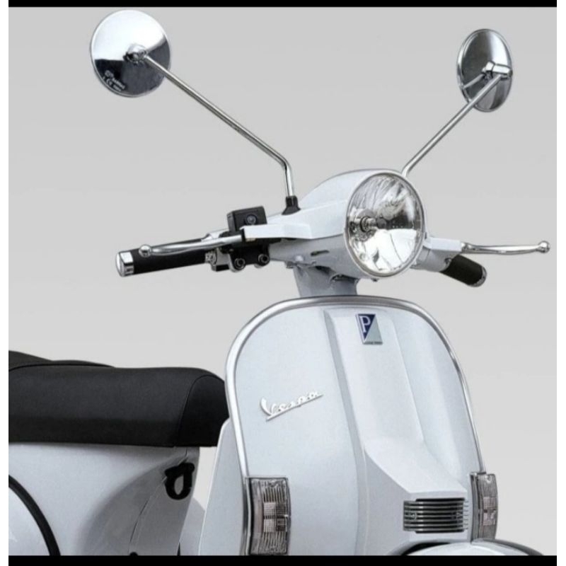 Espelho Retrô Redondo Para Honda C50 C70 C90 Scopy VESPA GENIO CB BEAT VARIO ETC .