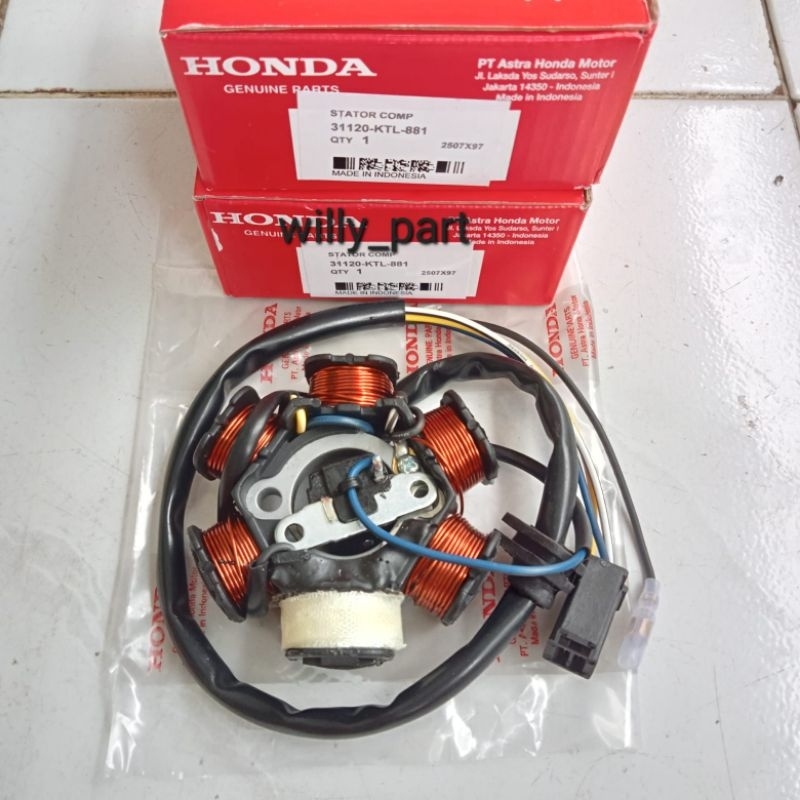 Conjunto De Partida Do Estator Spull Spul Supra Fit New Legenda KTL