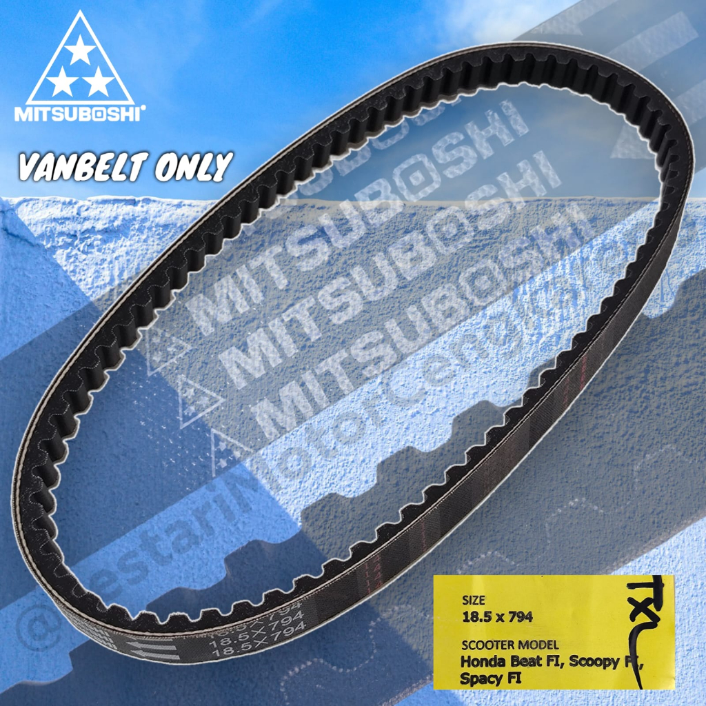 VANBELT V-BELT PANBEL BEAT FI Scopy SPACY VARIO 110 Kll MITSUBOSHI