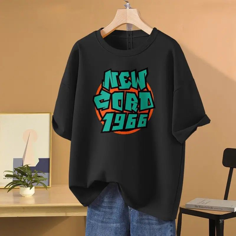 Camiseta Feminina Grande/Unissex DISTRO Coreano Carrinho JUMBO Camisas Femininas