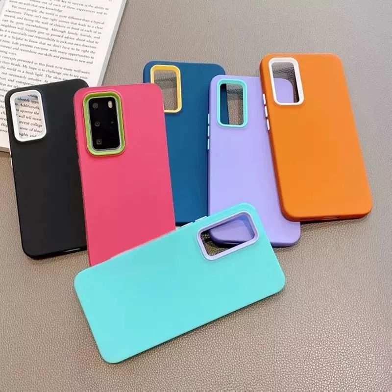 0511 VVVCASE casing HP 3 Em 1 pastel doft Samsung A12 A22 M22 A32 A21s A20 A30 A52 A52s A72 A02s M02s A03s Invólucro Mil